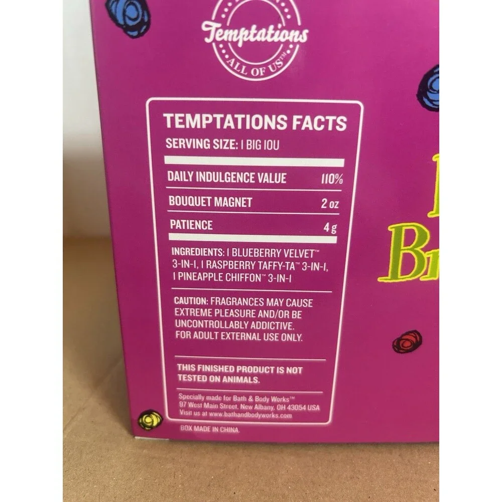 B&BW Runaway Bridesmaids Temptations Gift Set Blueberry Raspberry Pineapple RARE